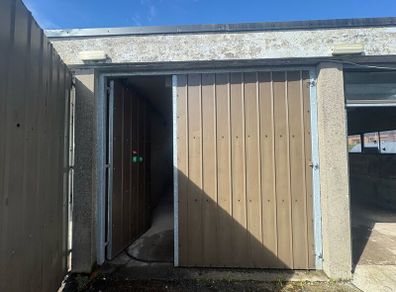 Shed/workshop doors. Galvanised frame