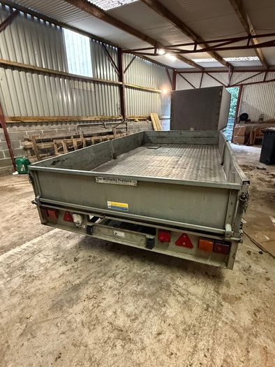 Ivor Williams 3.5 Tonne Flat Bed Drop Side Plant Trailer