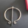 Celtic Penannular Brooch Viking Cloak Pin Celtic Knot, Fibula Brooch, Celtic and Viking Jewelry Image 5