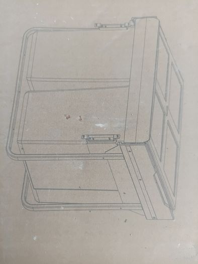 60cm internal door mounted bin