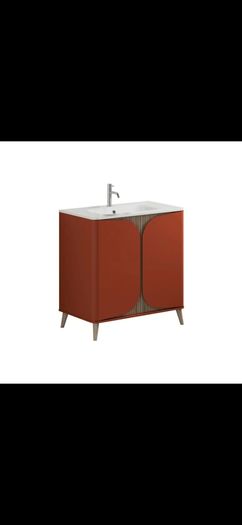 Tambour crosswater floorstanding 600 SALE 50% of rrp  with worktop are basin