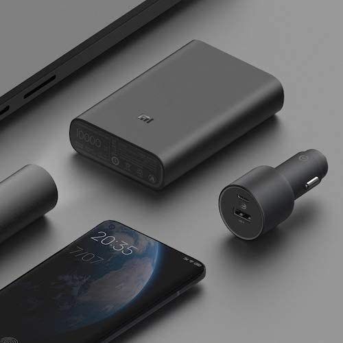 Xiaomi Mi 100W PD/PPS/QC4.0 Dual USB Mobile/Tab/Laptop Super Fast Car Charger + 1M USB-C PD 100W Charging Cable (Brand New/Warranty)