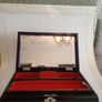 Vintage Large Hand Painted Lacquered Musical Jewelry Box Image 4
