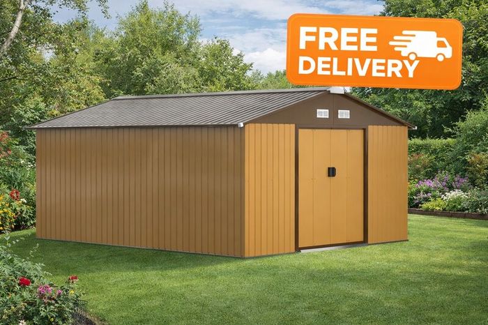 13 x 11ft Metal Shed Large