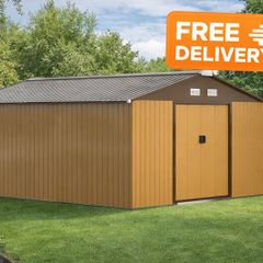 13 x 11ft Metal Shed Large