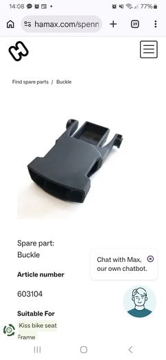 Hamax Kiss Child Bike Seat