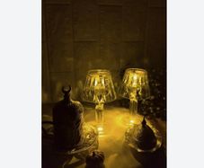 Vintage Style Crystal Look Lamp - great for any room / garden