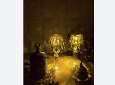 Vintage Style Crystal Look Lamp - great for any room / garden