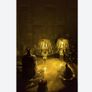 3in1 Matching Set: Grey Persian Style Rug + Home Decoration + Small Lamp Image 10