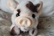 Little piglet teddy - walks and squeeks