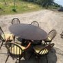 Vintage dark Ercol drop leaf dining table Image 2