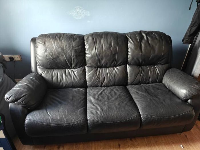 leather 3 seater