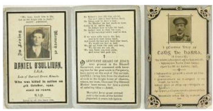 Cork IRA Memorial Card