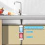 Instant Electric Water Heater, 3500W Mini Instantaneous Water Heater Without Tank Intelligent Instantaneous Water Heater Heater with Temperature Display for Bathroom Kitchen, UK Plug (White) Image 3