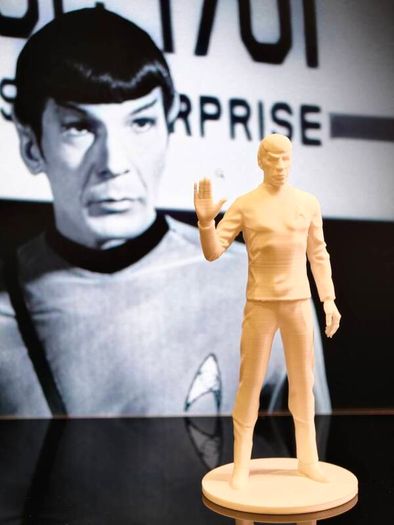 3D Printed Mr. Spock Figurine From Star Trek