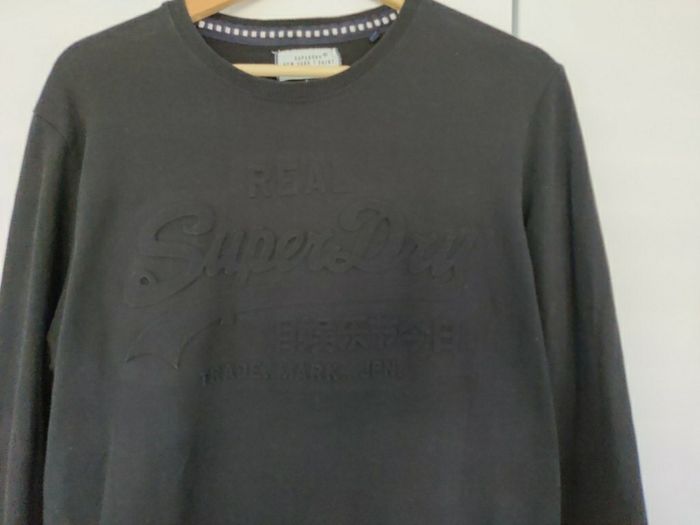 Superdry Men's Long Sleeve Black Shirt Size L