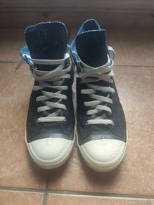Diesel Denim High-Top Sneakers