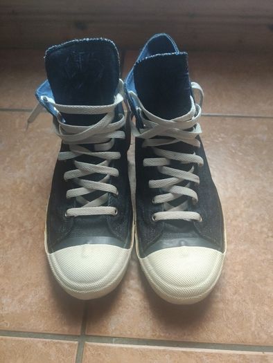 Diesel Denim High-Top Sneakers
