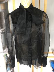 Zara pussy  bow blouse, me, size L