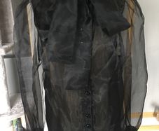 Zara pussy  bow blouse, me, size L