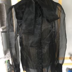 Zara pussy  bow blouse, me, size L