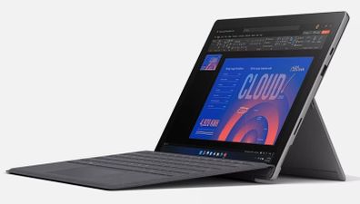Microsoft Surface Pro 7+ Plus Silver 1960 Intel  i7 11th Gen 16GB RAM 256GB SSD Win 11 Pro
