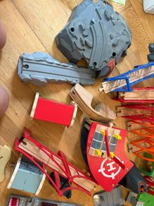 wooden Trains and accessories