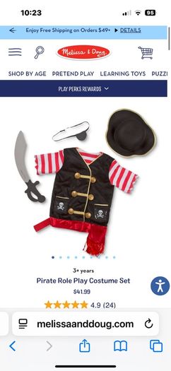 Melissa & Doug Pirate Costume