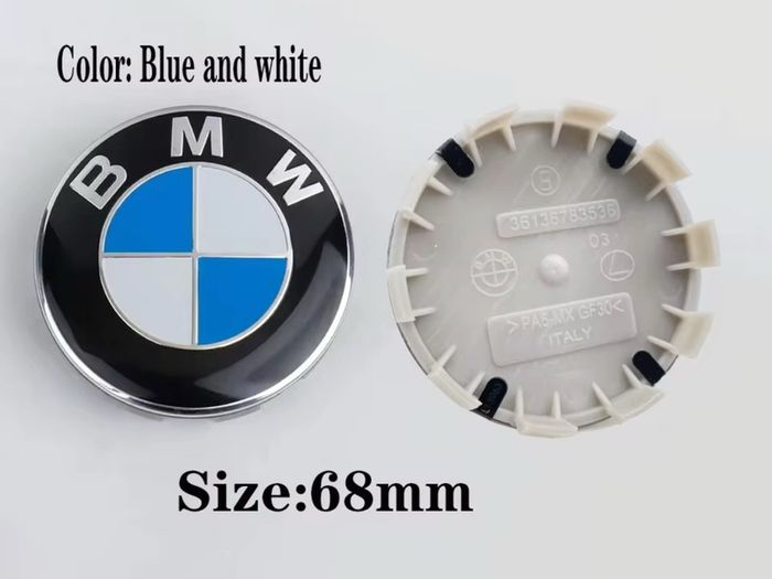 BMW Blue & White Centre Caps