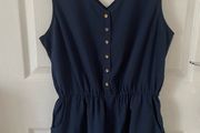 Navy Womens Playsuit/Jumpsuit