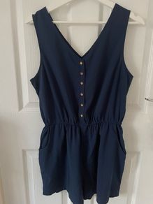 Navy Womens Playsuit/Jumpsuit