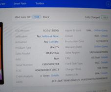 Apple Ipad Mini 1st, 16GB, Activation Locked, for parts or repair, 99% Battery Life