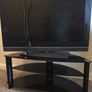 Black glass tv stand Image 4