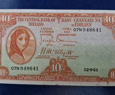 Ireland 1951 Lady Lavery 10/ Shillings