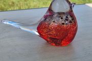 Glass bird figurine Murano Italy