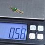 Vintage 14ct Gold 585 Green Stone Key Pendant Charm Image 4