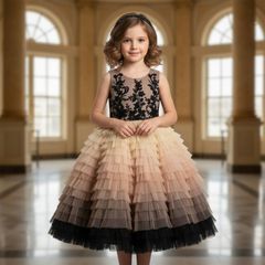 Girls Occasion Dress  The Giselle, Champagne & Bl