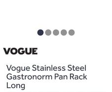 Gastronorm stainless steel pan rack