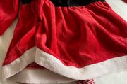 Christmas Santa dress &amp;; tights 9-12m