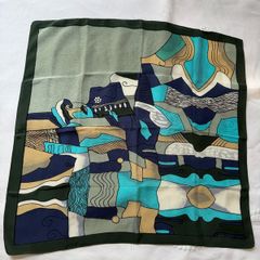 vintage modernist silk scarf