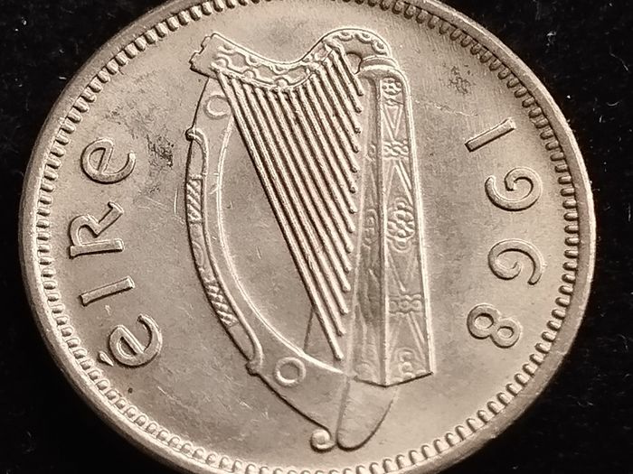 Ireland - 1968 - 3 Pence - Hare - KM.12a - UNC - [240]