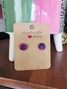 Mini marble studs. Brand new