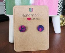 Mini marble studs. Brand new