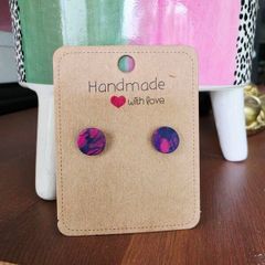 Mini marble studs. Brand new
