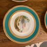 Price drop hand painted  Irish scenes of Ireland vintage  Rare set of Victorian hand painted dessert plates Irish landscape scenes Image 8