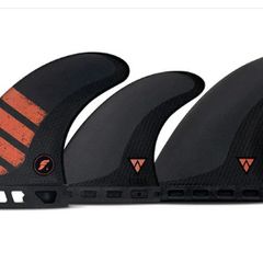 Futures Small F4 Alpha Carbon Five Surfboard Fin - Black Red