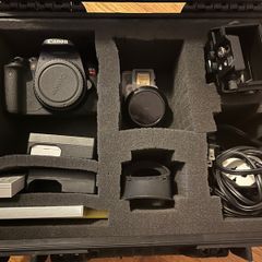 Canon EOS T4i / 650D DSLR Camera Body + 2 Batteries, Charger, Pelican Case & Accessories