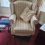 3 and 2 seater sofa and queen Ann armchair Image 3