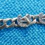 Vintage 9c 375 Yellow Gold Solid Diamond Cut Horse Shoe with Horses Head Link Bracelet 6" 9,2 grams Image 9