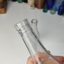 219 - Set of 2 Vintage Clear Glass Decorative Collectible Bottles Image 4